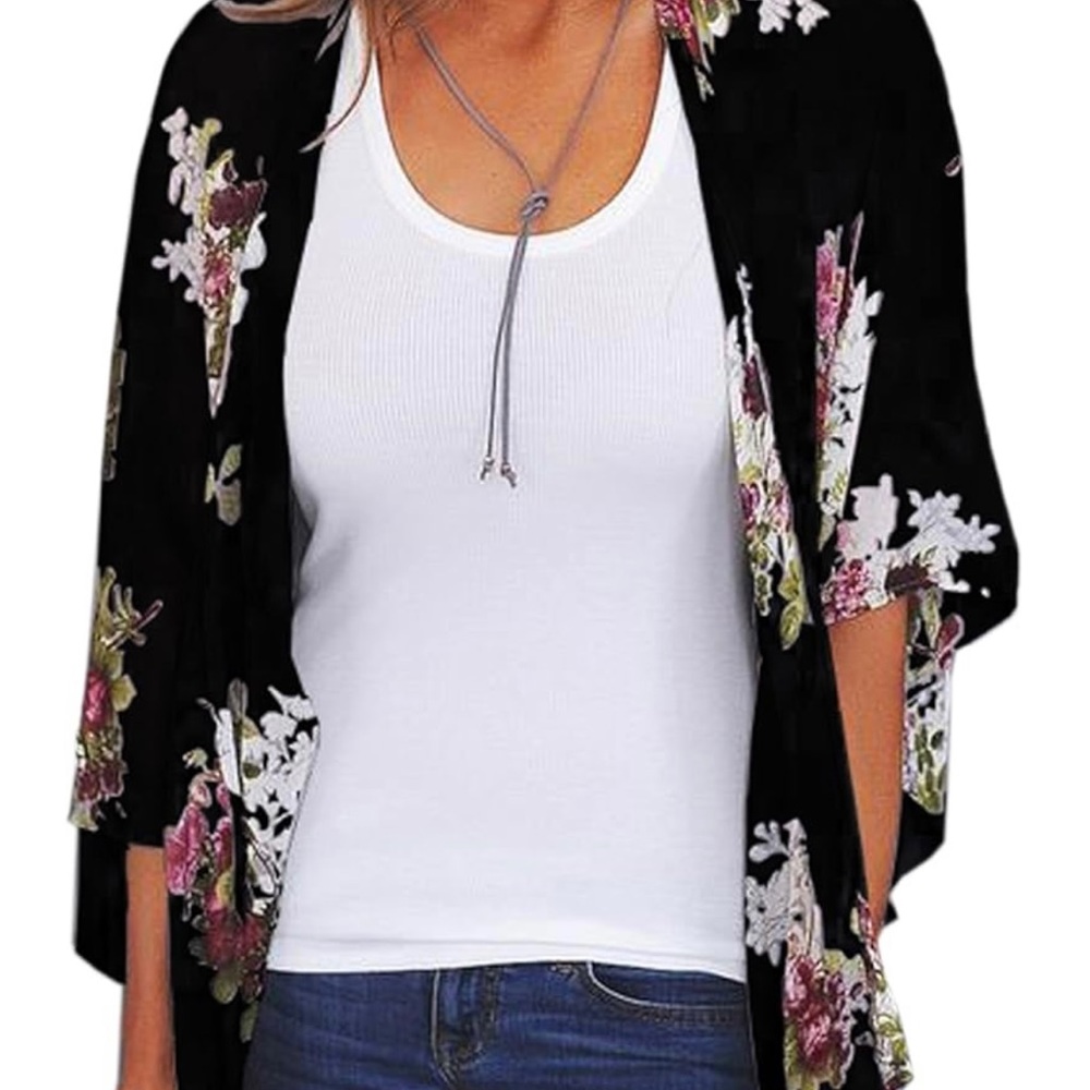 Women’s Floral Boho Kimono Cardigan